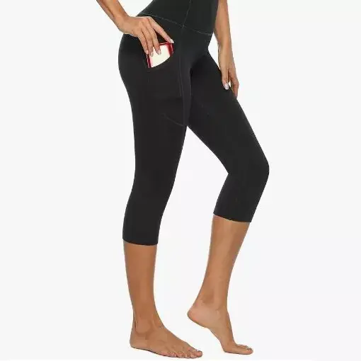 Cov poj niam Ob Chav Txheej High Waisted Yoga Leggings